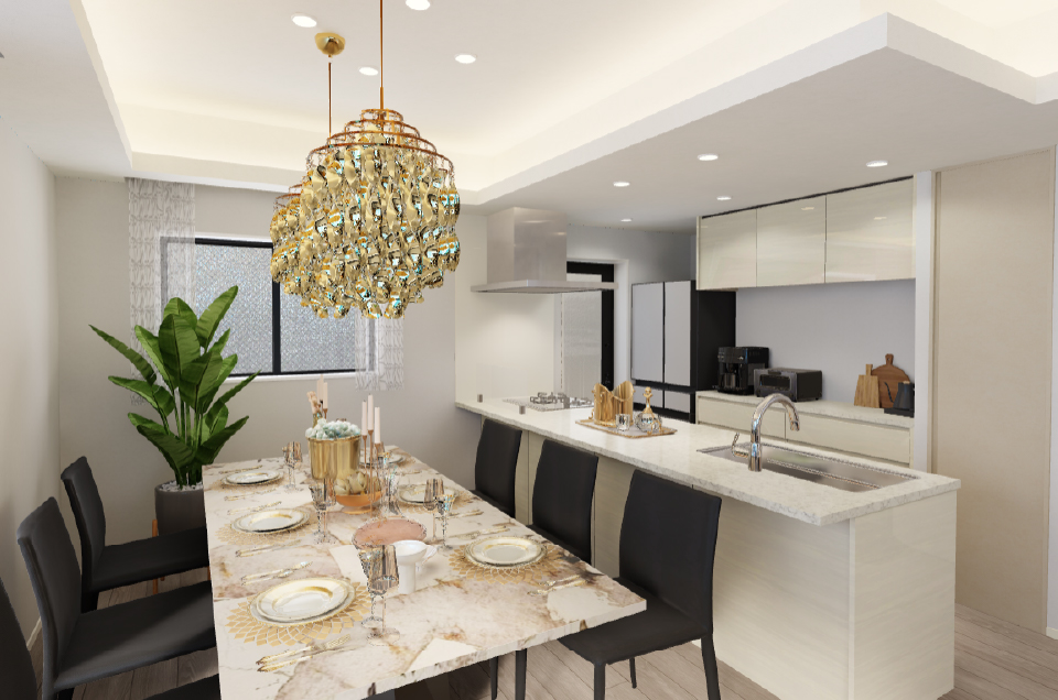 忠実に再現したバーチャルモデルルーム見学