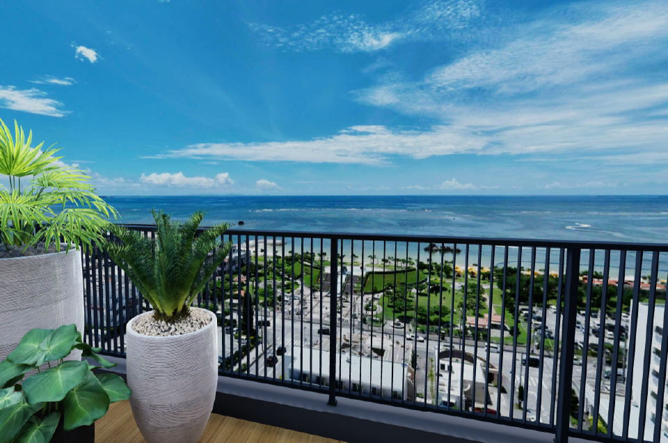 バルコニーからは各階ごとの眺望写真をご覧いただけます