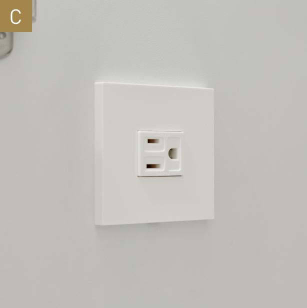 収納内部コンセント