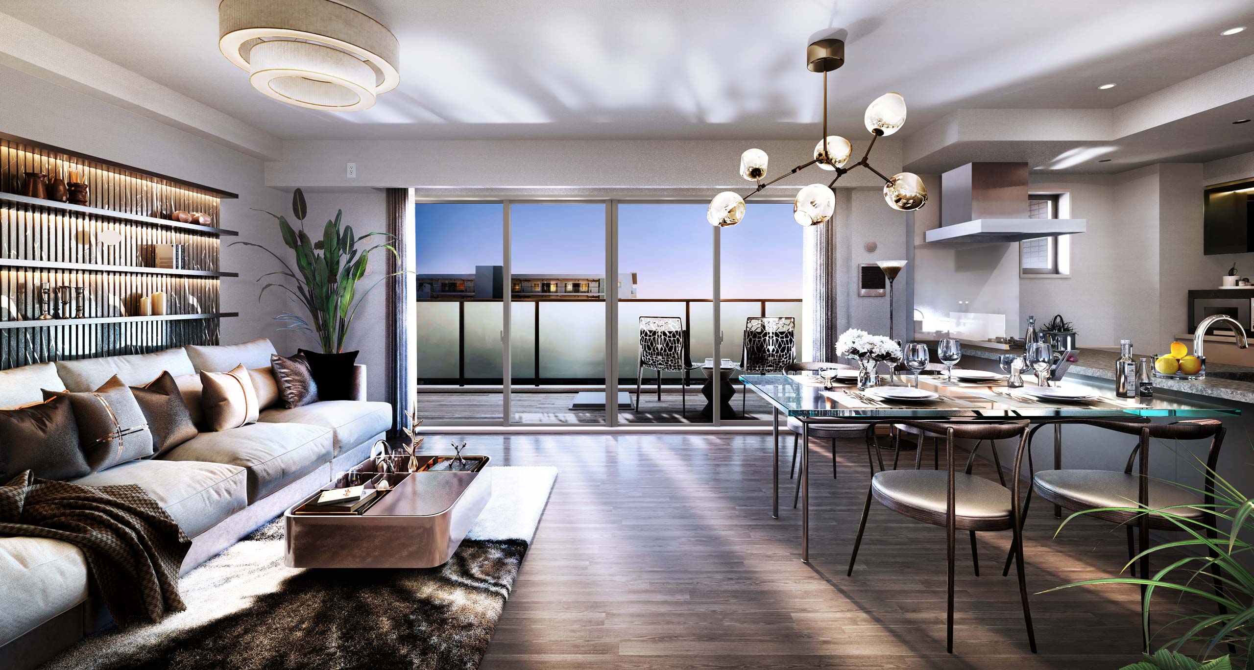 Ltype リビング・ダイニング完成予想図