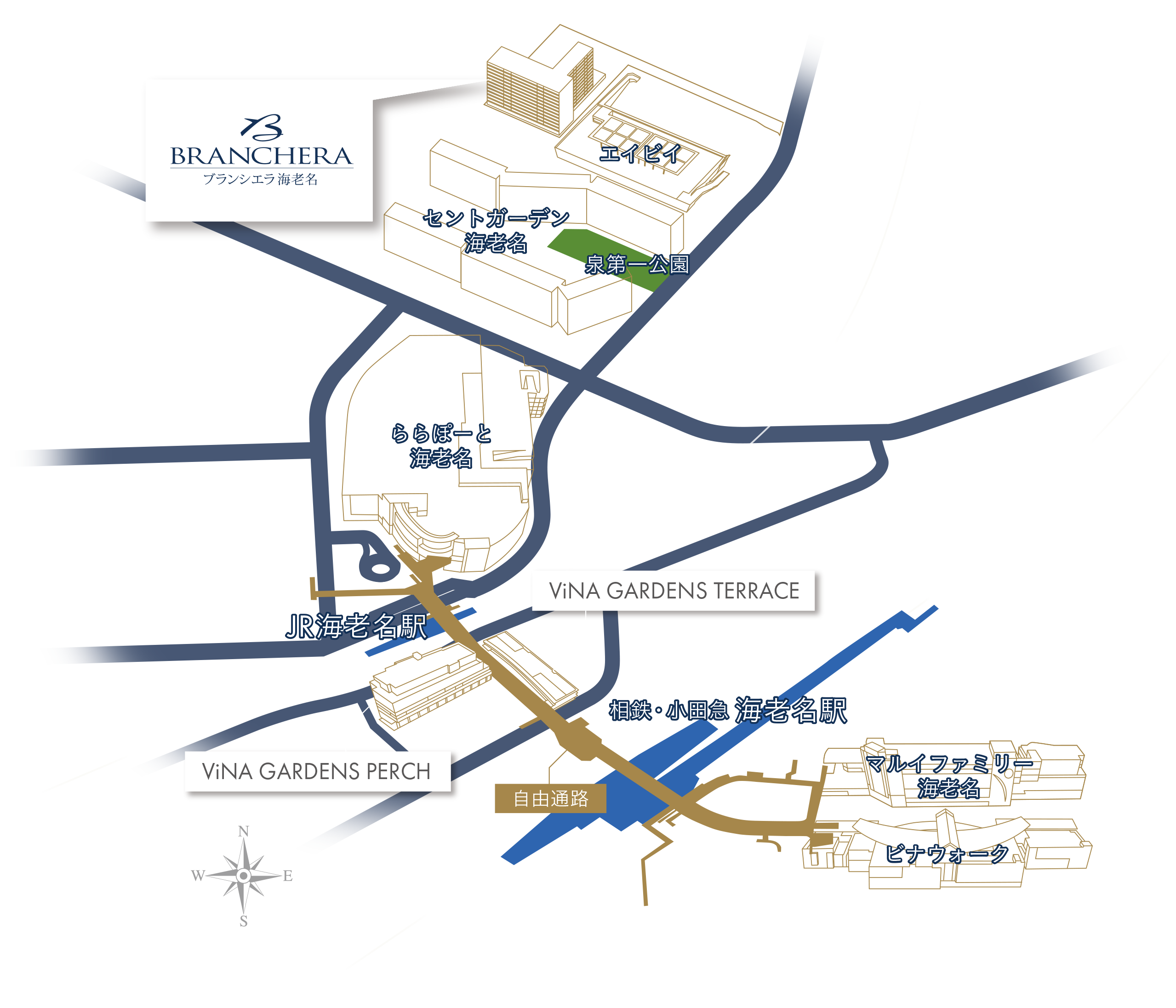 駅間エリア概念図