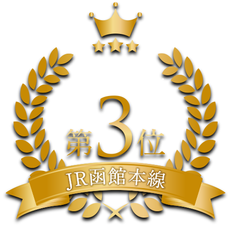 北海道 住みたい沿線ランキング 第3位 JR函館本線