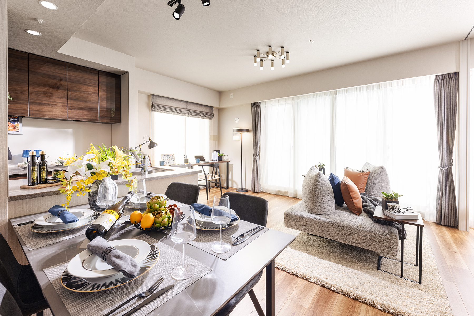 LIVING DINING KITCHEN