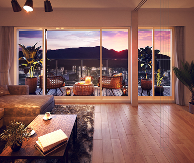 Aタイプ リビングダイニング完成予想CG