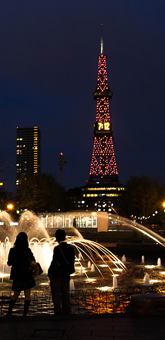 大通公園西3丁目噴水とテレビ塔（車9分・約6.0km）