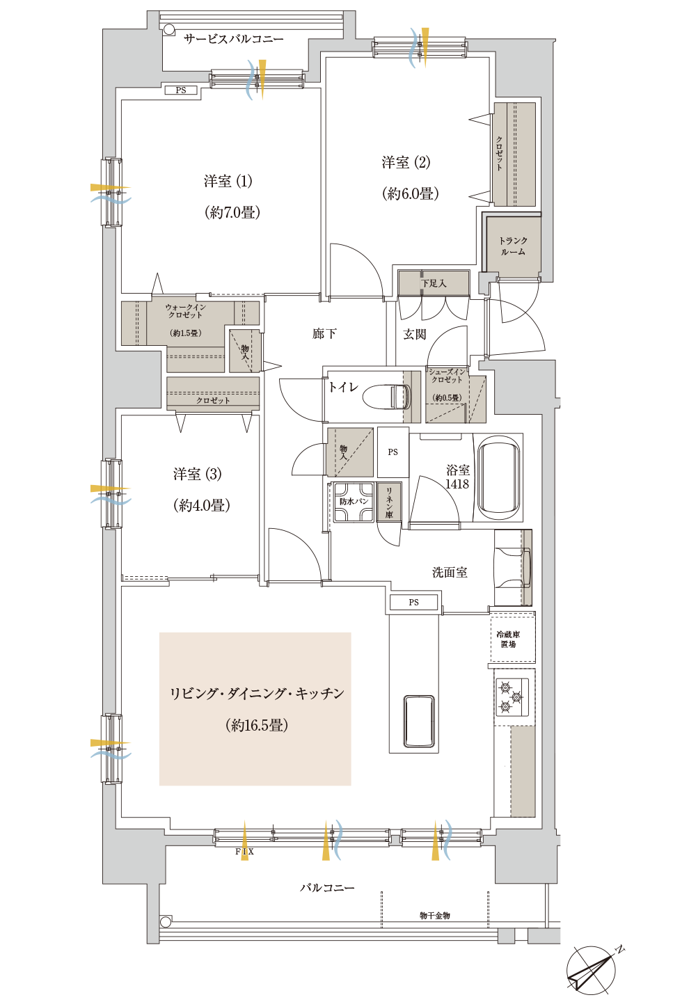 Aタイプ間取り図