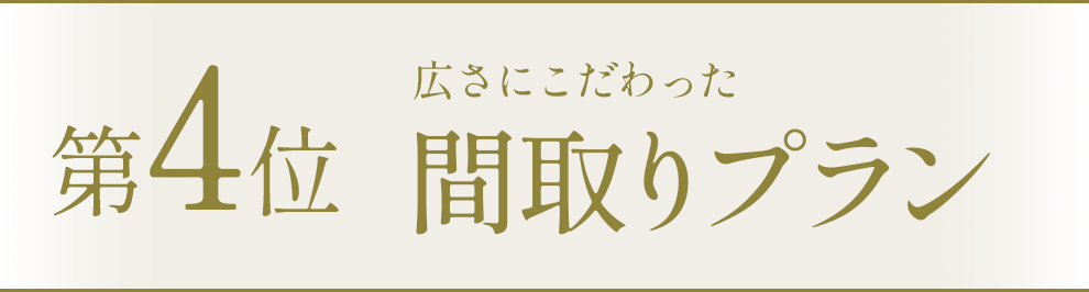 第4位間取りプラン