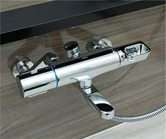 壁付サーモ水栓