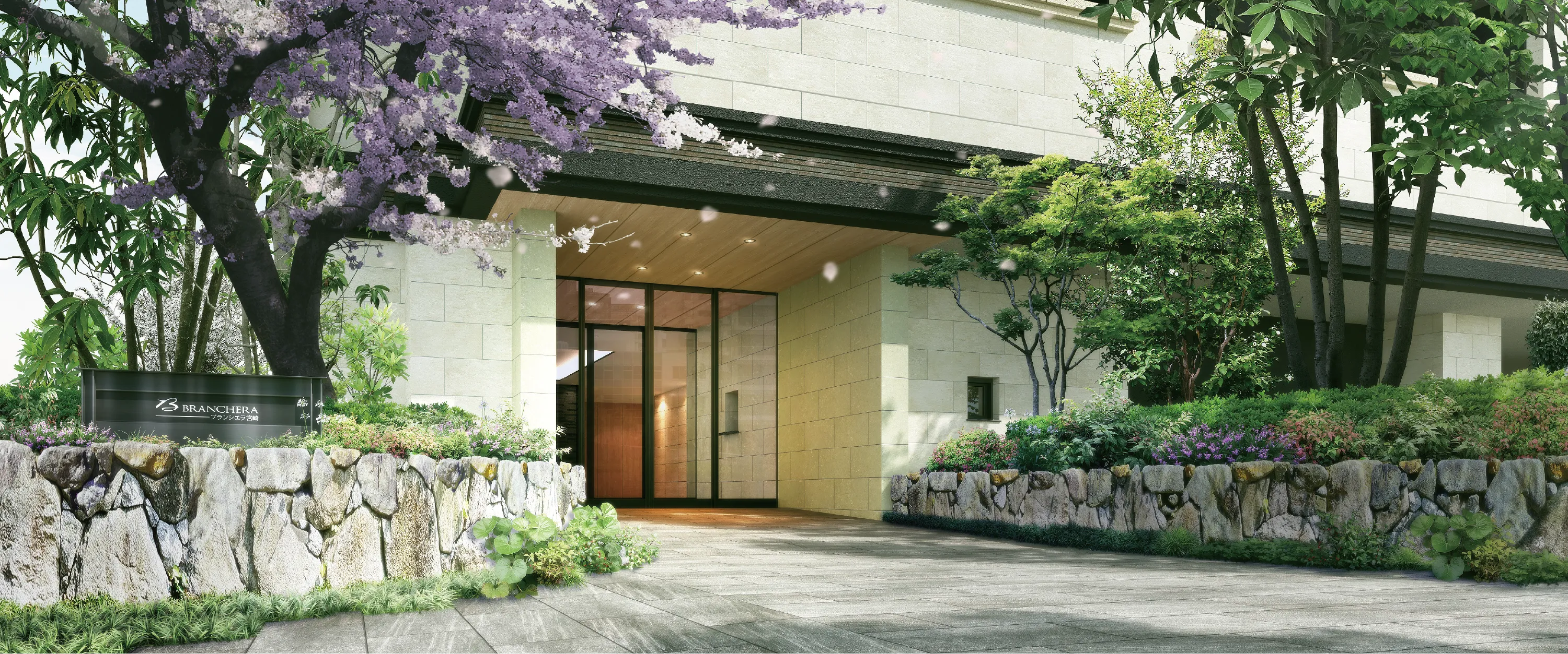 エントランスアプローチ完成予想CG