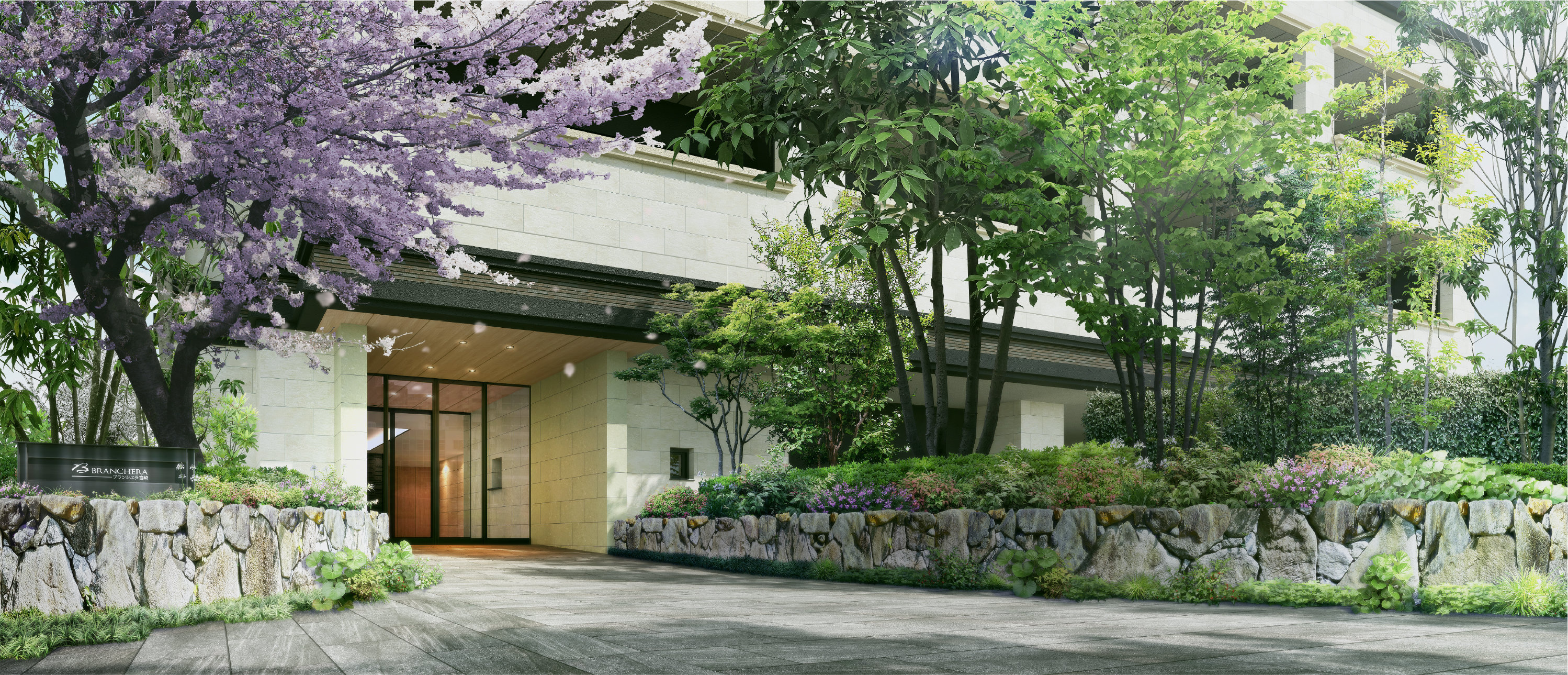 エントランスアプローチ完成予想CG