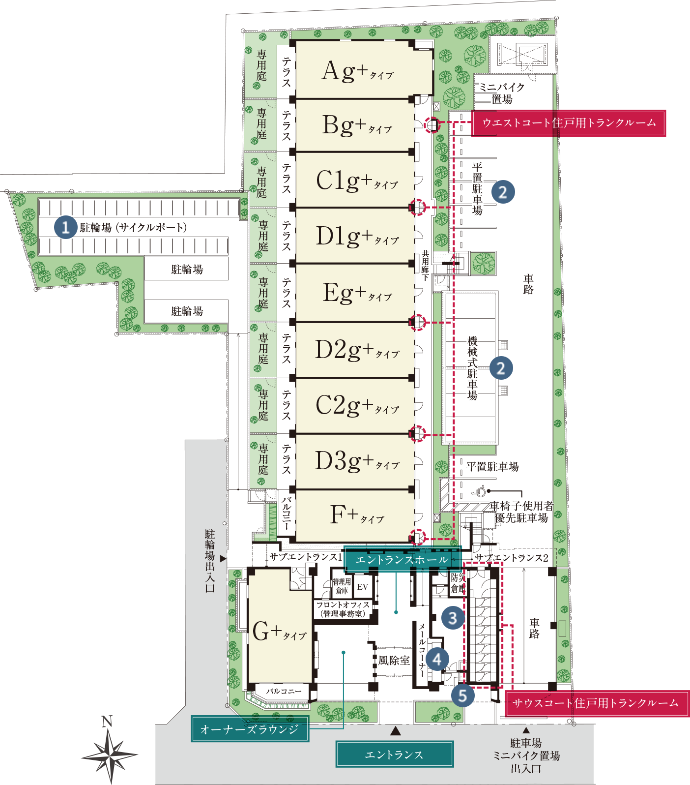  敷地配置完成予想イラスト 