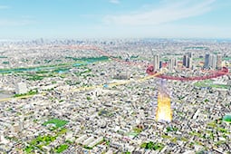 現地周辺航空写真