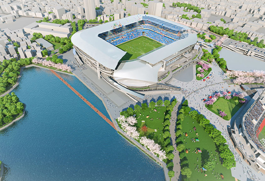 等々力緑地再編整備イメージパース