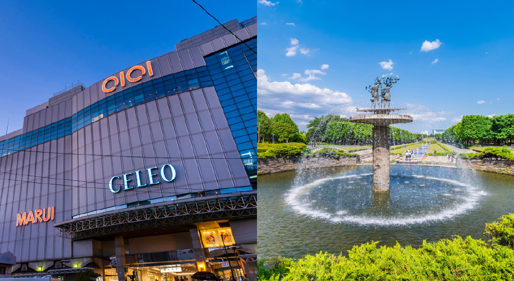 国分寺と立川のイメージ