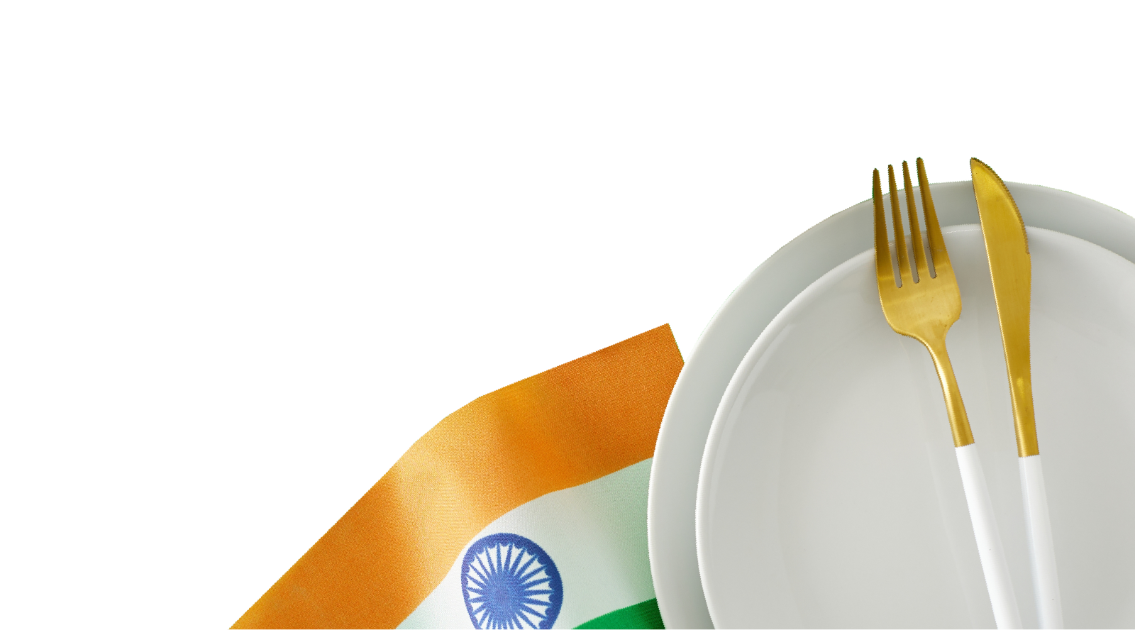 インド国旗＆食器