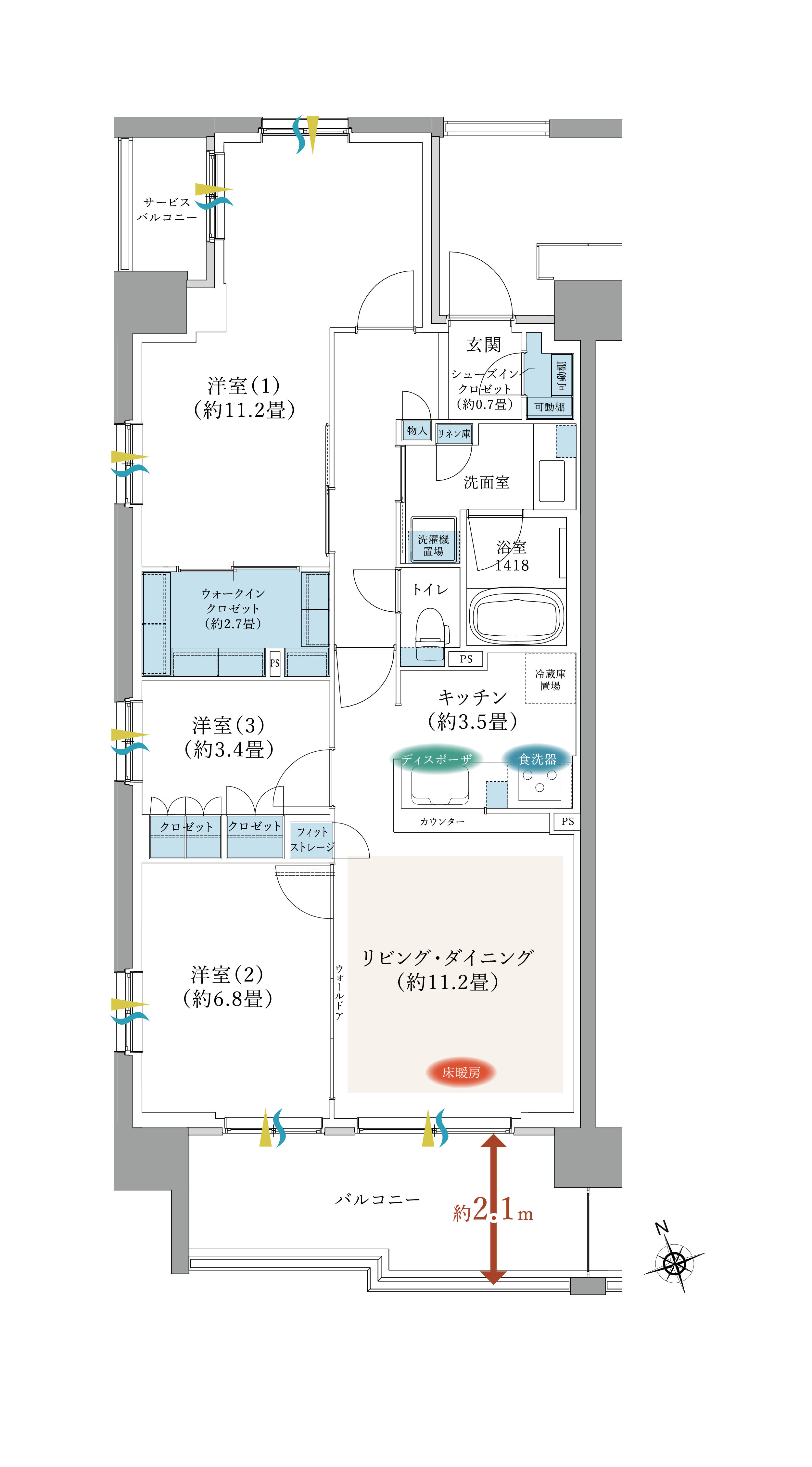 間取りA1タイプ
