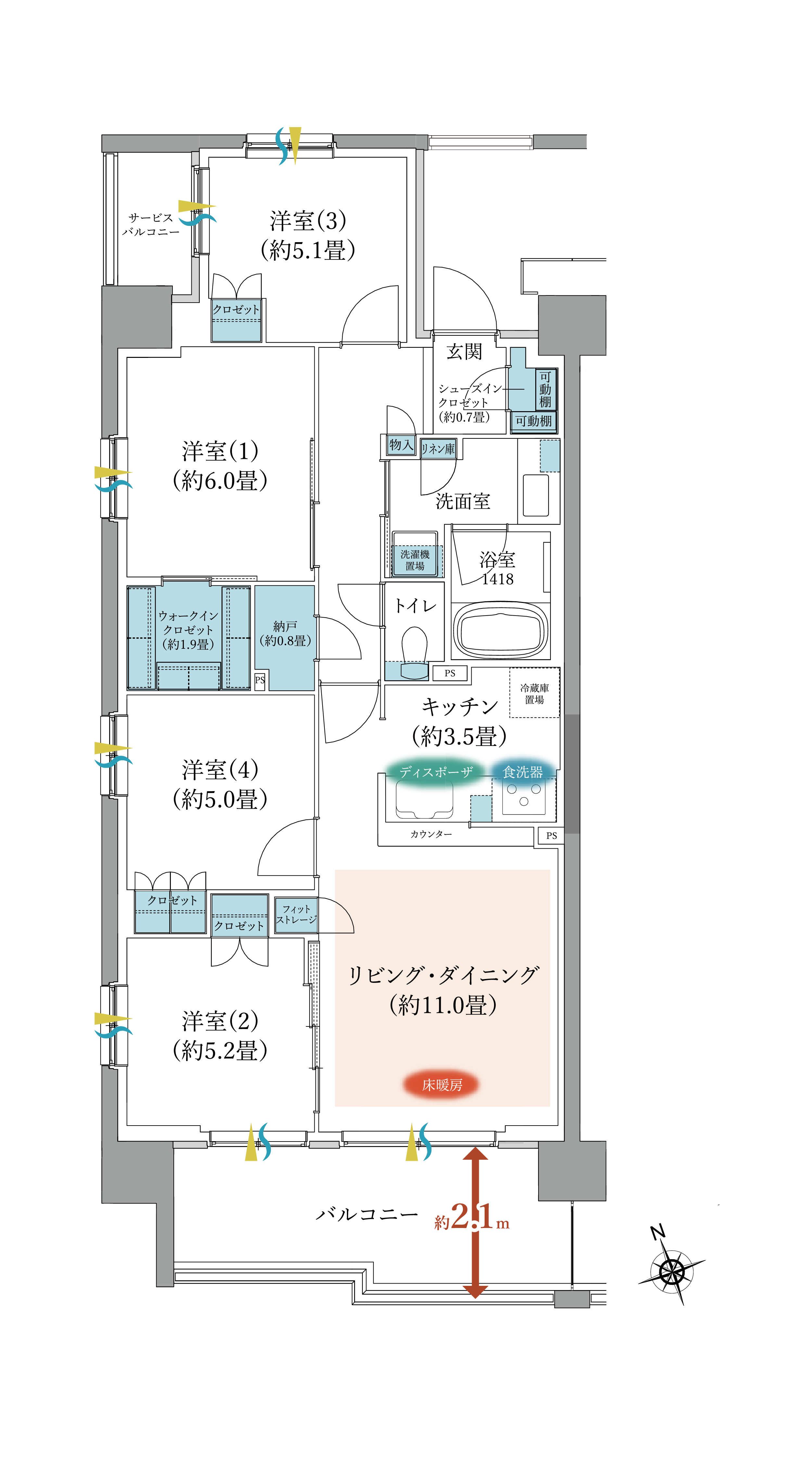 間取りA1タイプ
