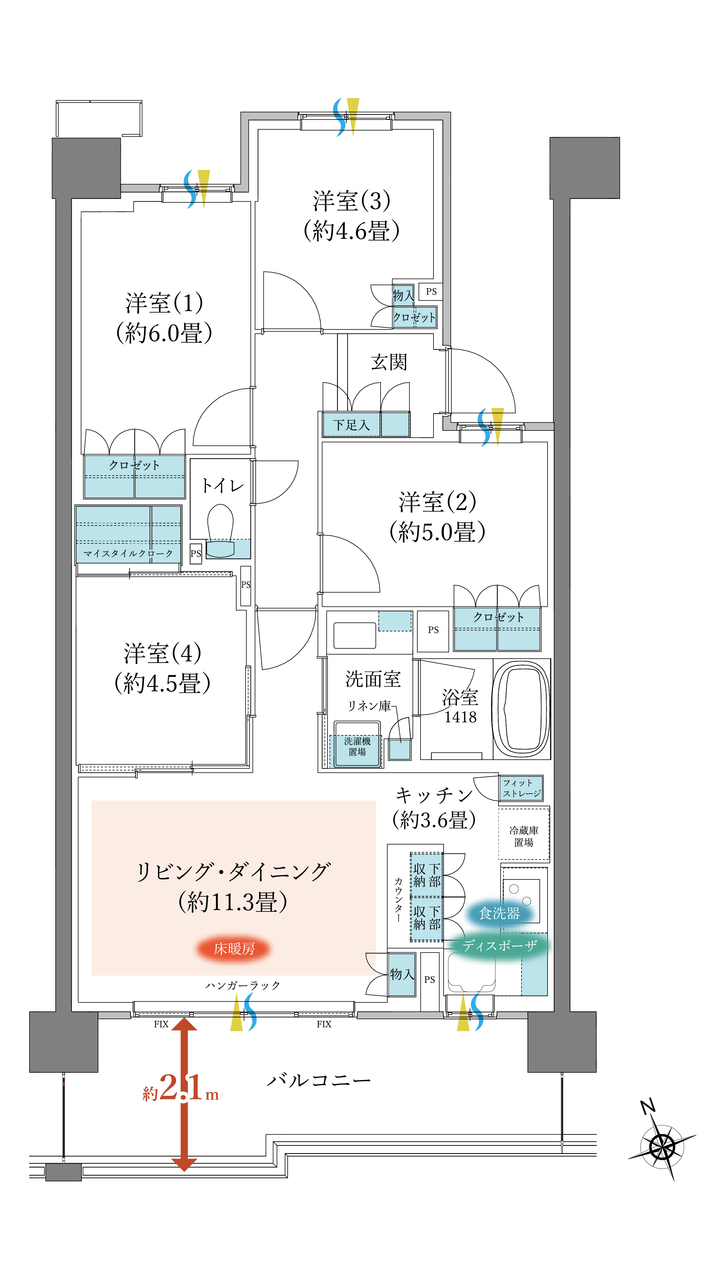 間取りA8タイプ