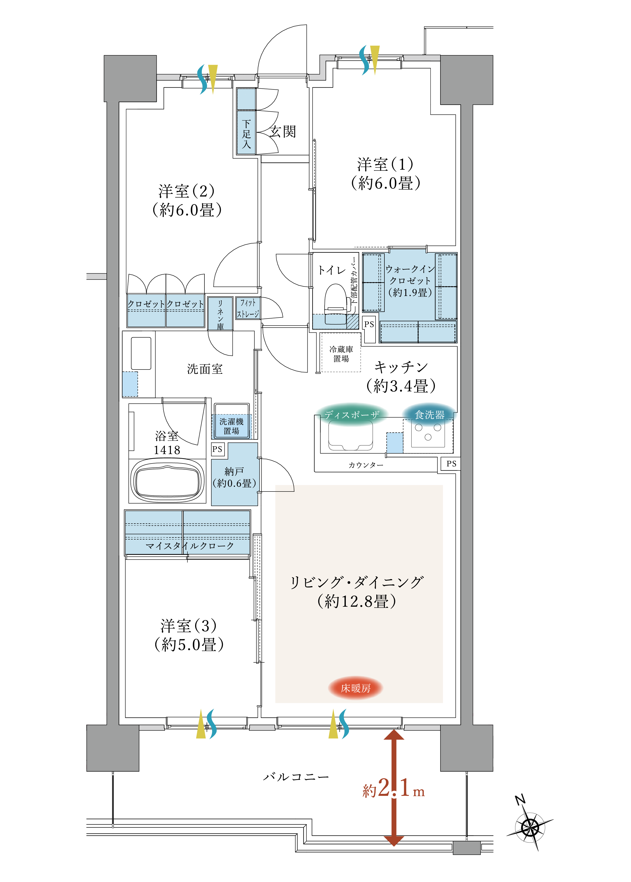 間取りA1タイプ
