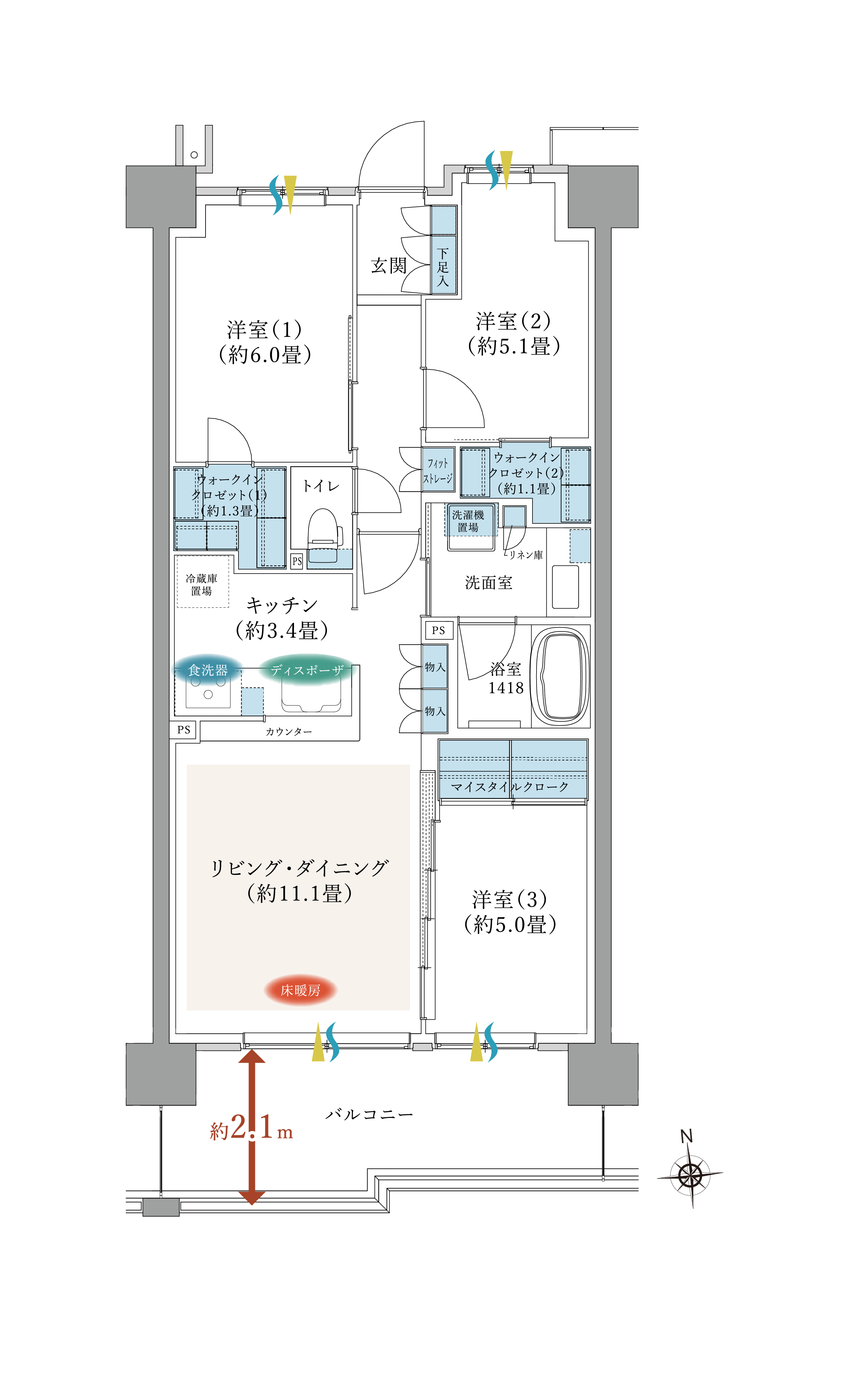 間取りA1タイプ