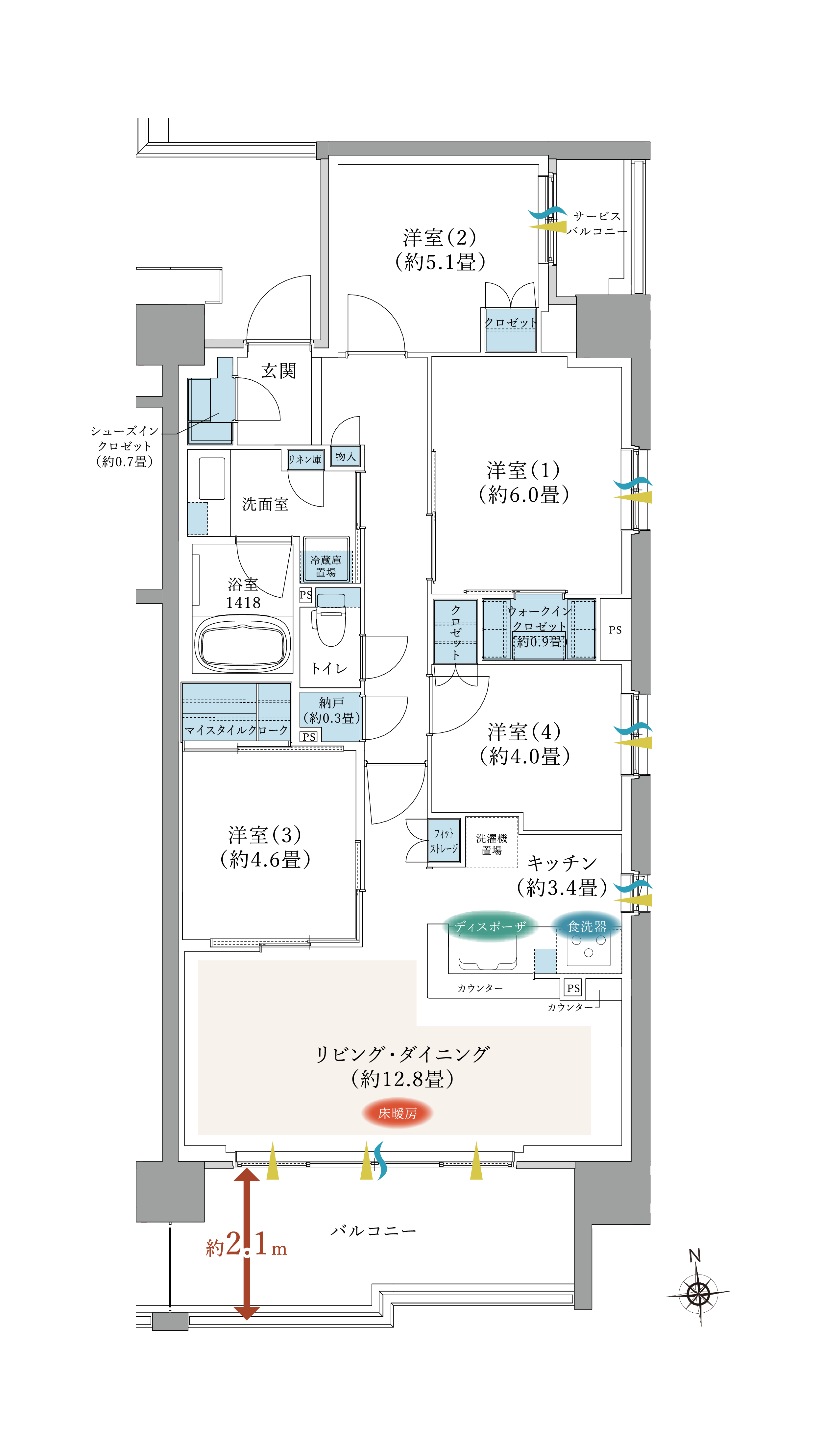 間取りA1タイプ