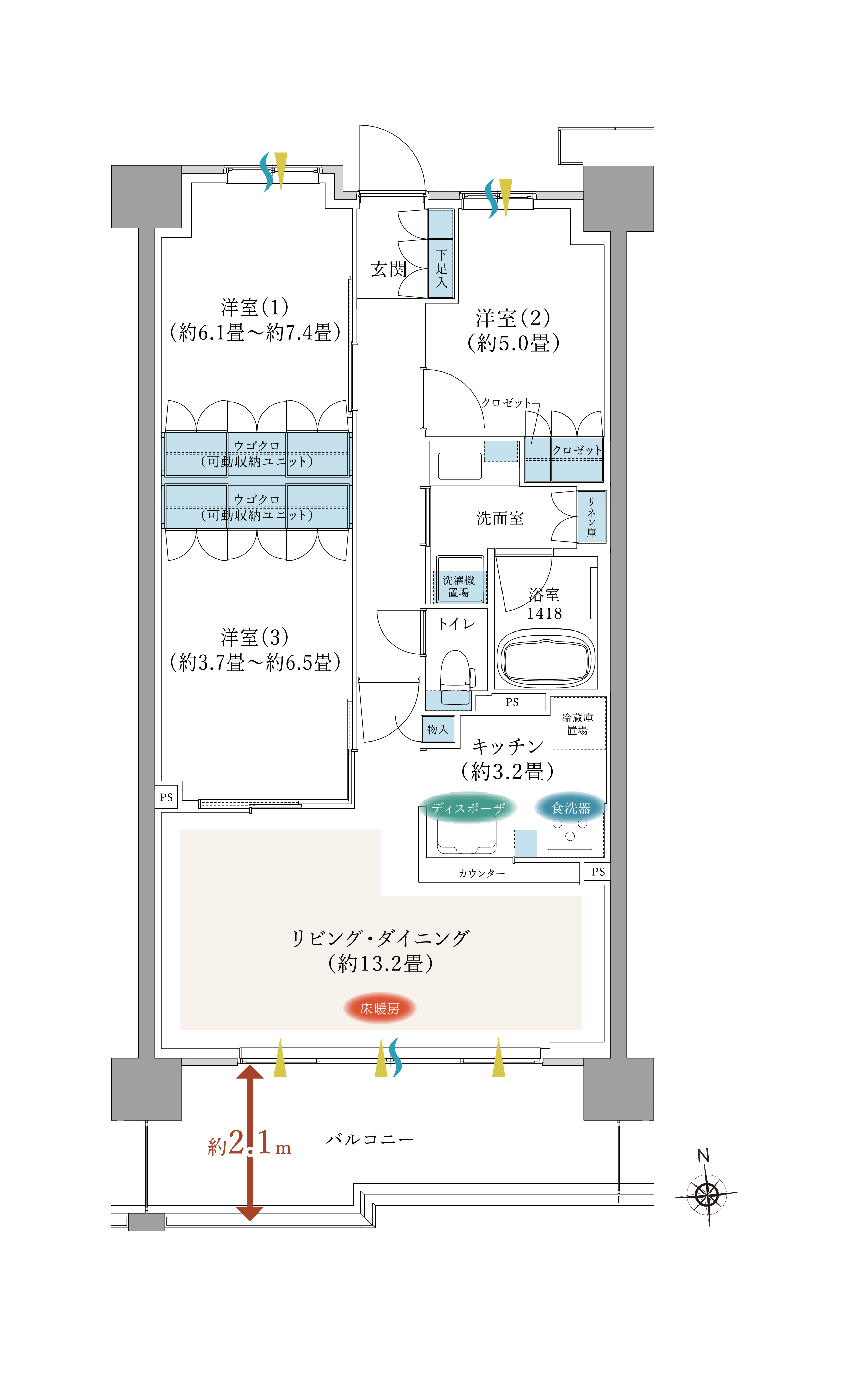 間取りA1タイプ