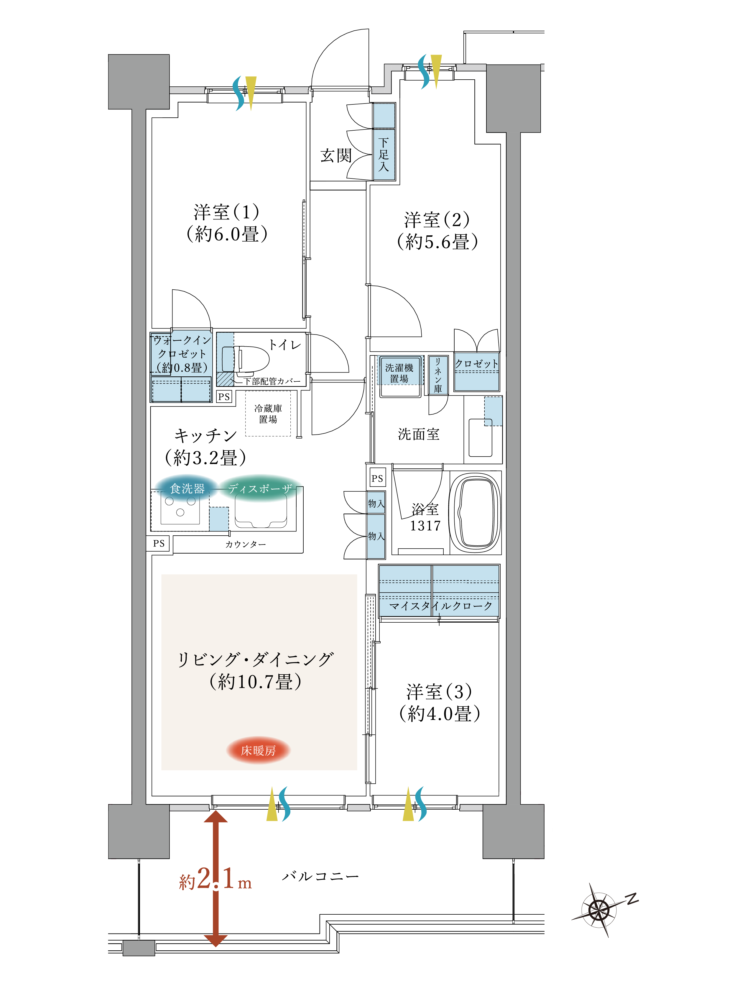 間取りA1タイプ