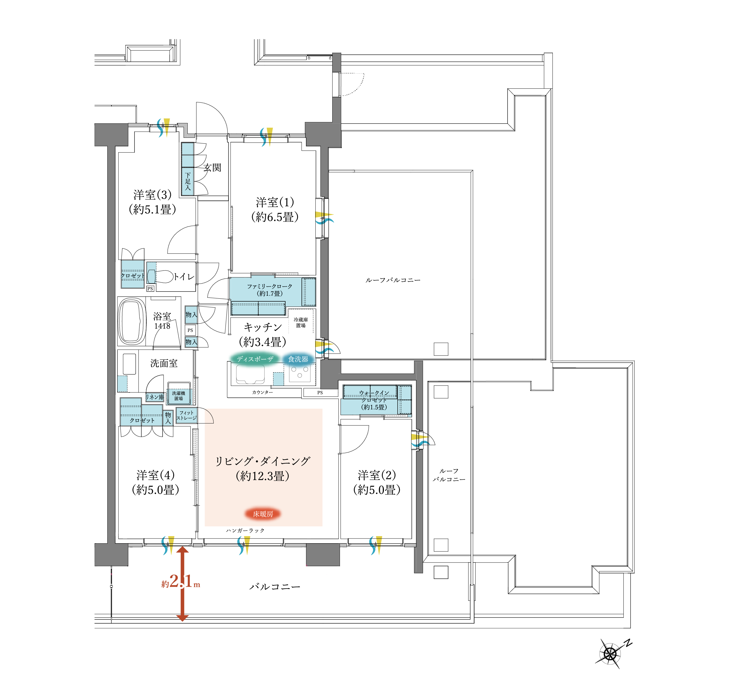 間取りG6rタイプ