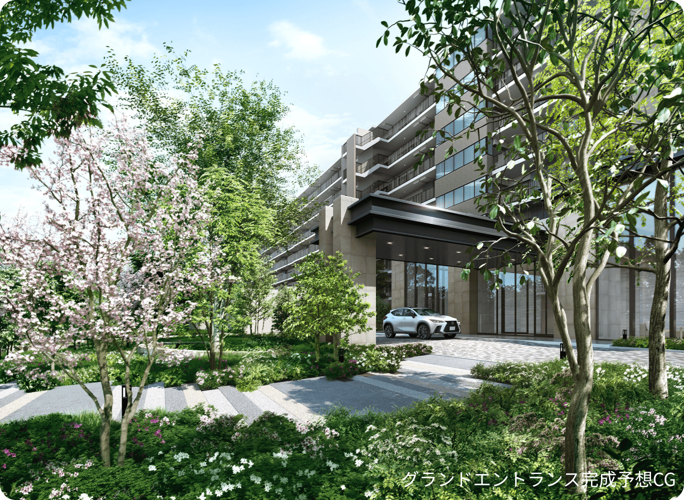 エントランスアプローチ・車寄せ