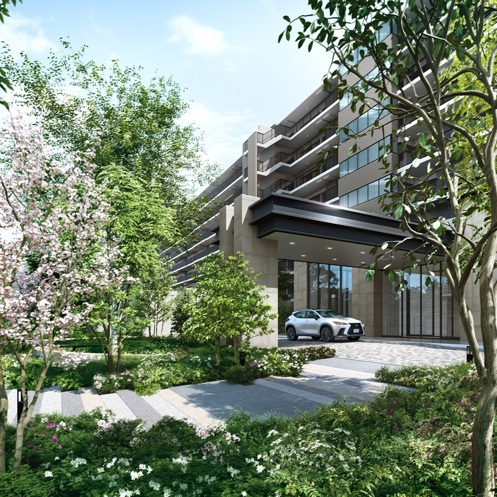 東京リンクウィズタウンプロジェクト。GRAND ENTRANCE[メインエントランス]完成予想CG