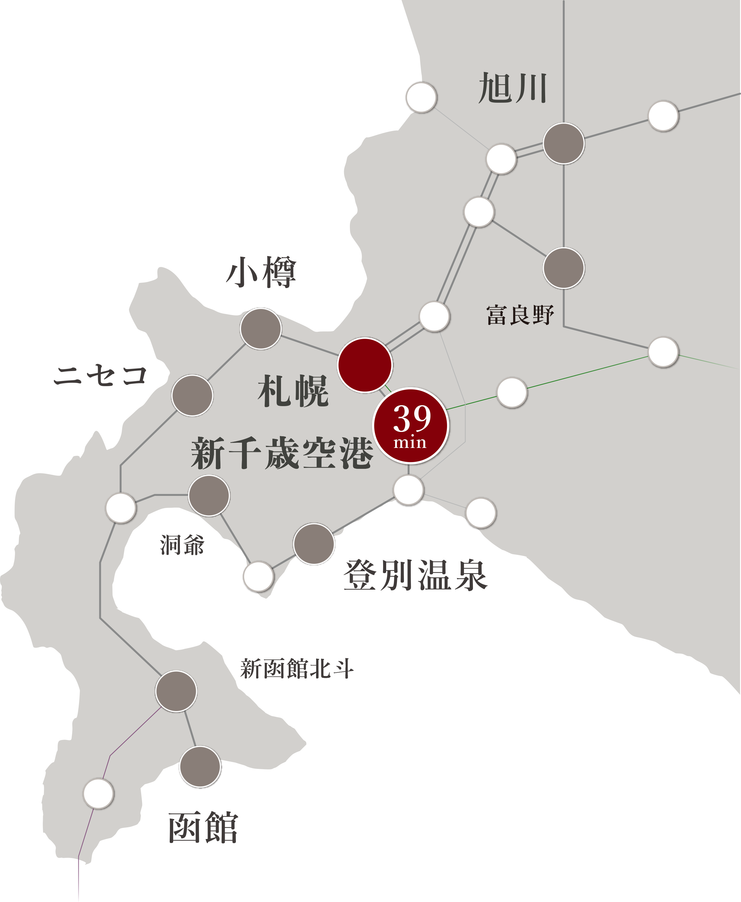 北海道鉄道路線図