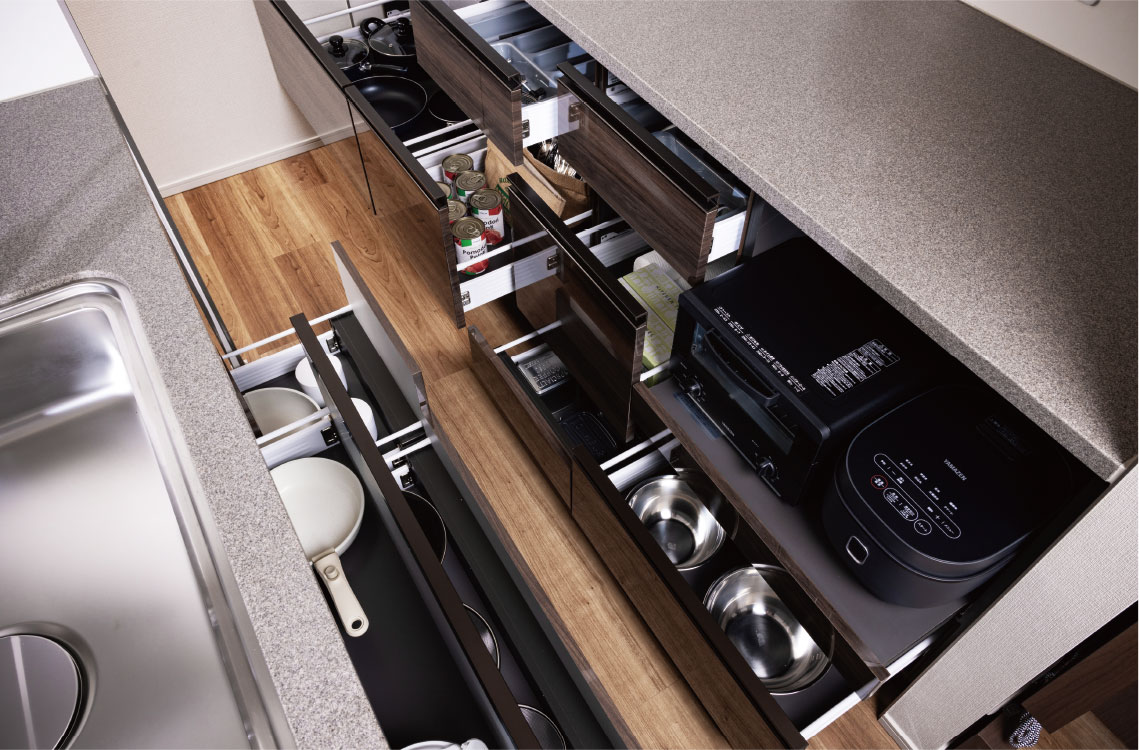 オールスライド収納