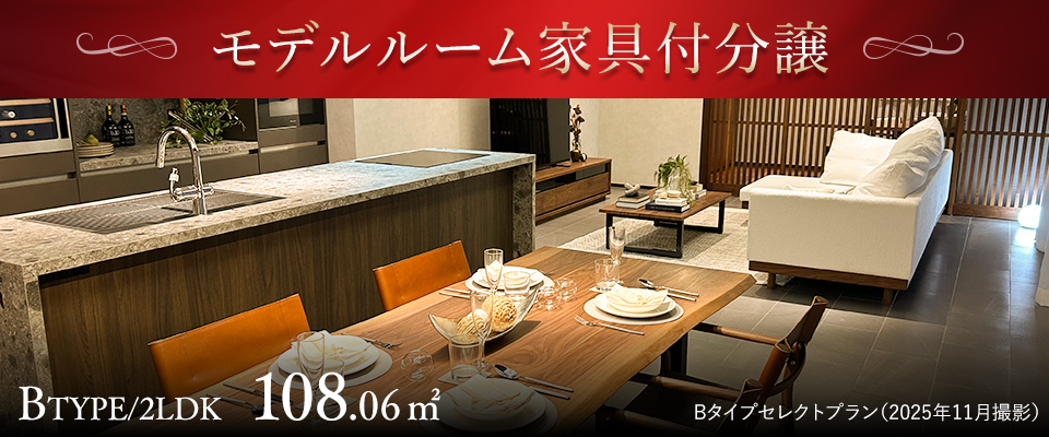 モデルルーム家具付分譲