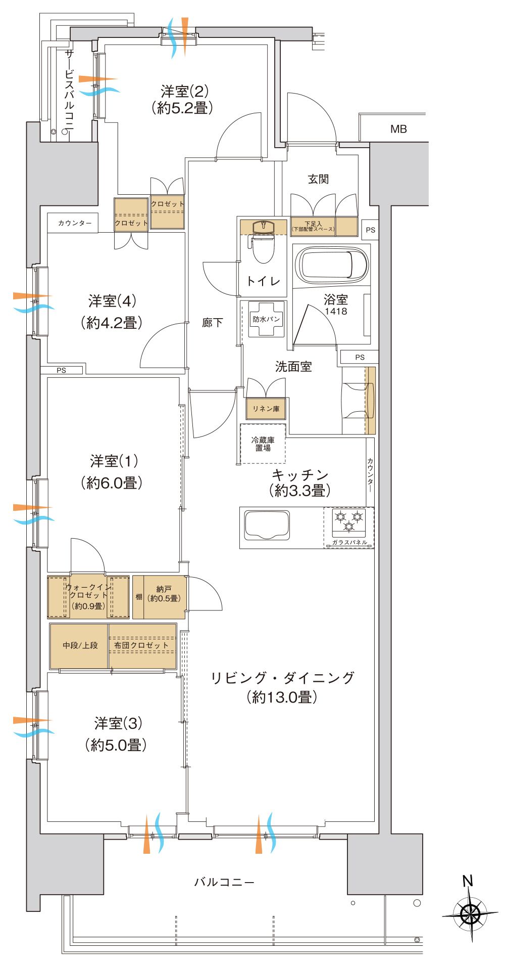 Aタイプ間取り