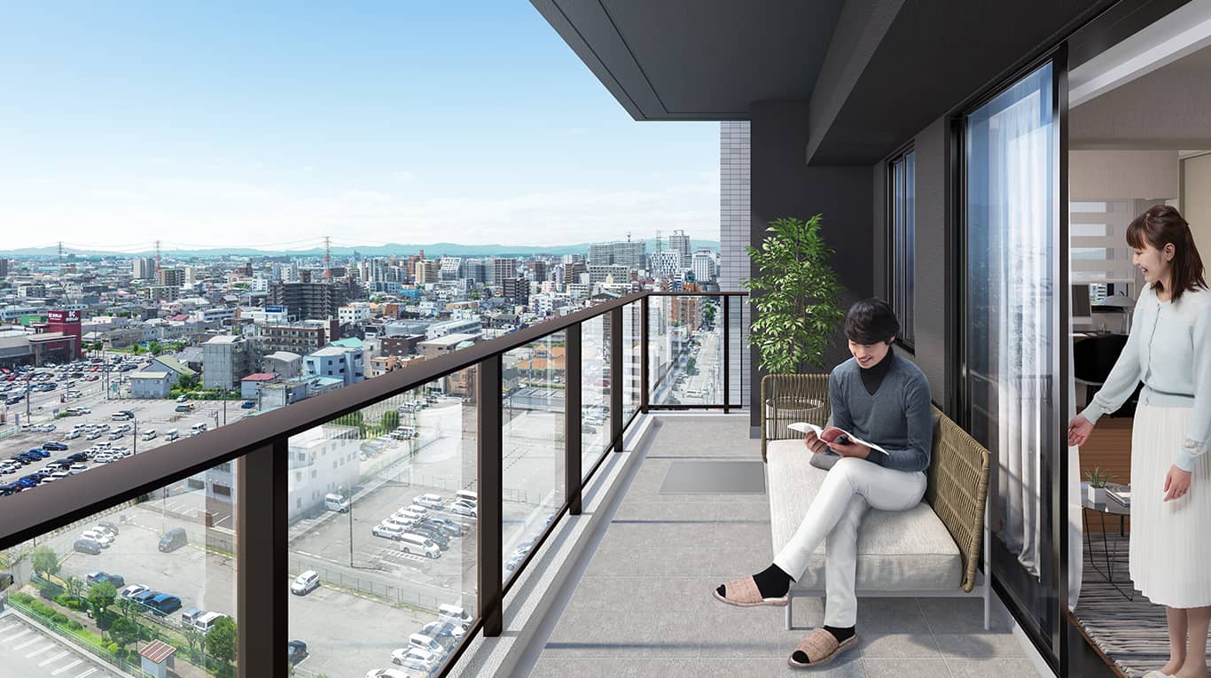 バルコニー完成予想CG